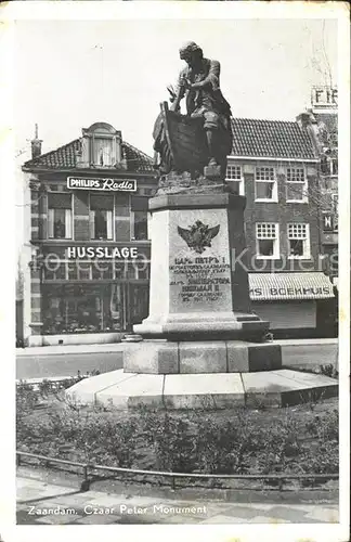 Zaandam Czaar Peter Monument Denkmal Kat. Zaandam