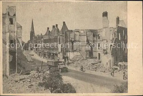 Arnhem 1945 Steenstraat Truemmer Weltkrieg Kat. Arnhem