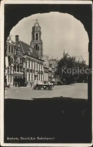 Arnhem Doorkijkje Sabelspoort Kat. Arnhem