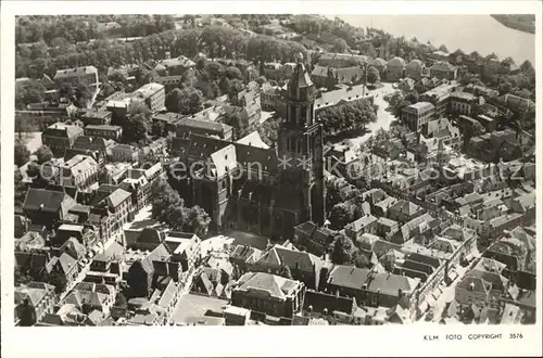 Arnhem voor 1940 St Eusebiuskerk met omgeving Fliegeraufnahme Kat. Arnhem