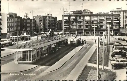 Arnhem Stationsplein Bahnhofsplatz Kat. Arnhem