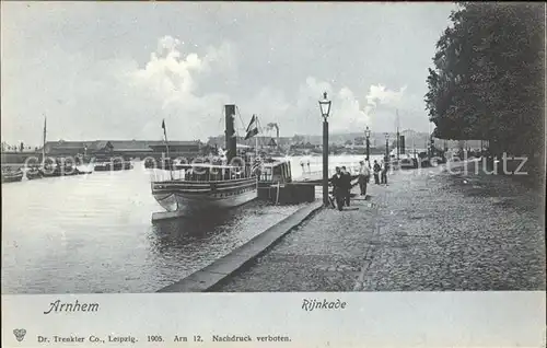 Arnhem Rijnkade Dampfer Kat. Arnhem