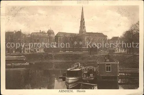 Arnhem Haven Bootshaus Schiffsanleger Kat. Arnhem