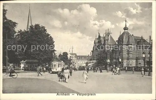 Arnhem Velperplein Strassenbahn Kat. Arnhem