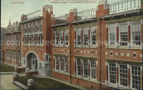 Arnhem Nieuwe Hoogere Burgerschool Schoolstraat Kat. Arnhem