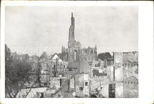 Arnhem Ruinstad Kerk Ruinen Weltkrieg Kat. Arnhem