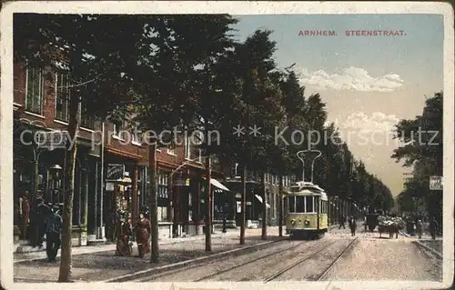 Arnhem Steenstraat Strassenbahn Kat. Arnhem