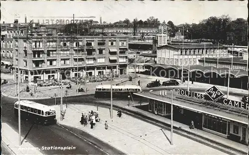 Arnhem Stationsplein Bahnhofsplatz Bus Kat. Arnhem