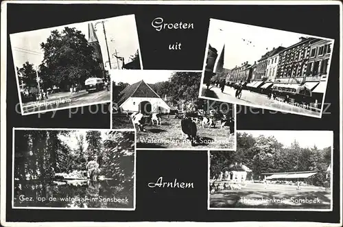 Arnhem Velperplein Watermolen Park Sonsbeek Theeschenkerij Kat. Arnhem