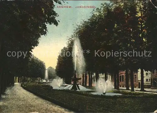 Arnhem Janssingel Fontaene Wasserspiele Kat. Arnhem