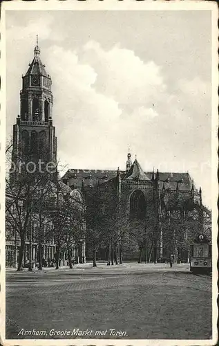 Arnhem Groote Kerk met Toren Kirche Kat. Arnhem
