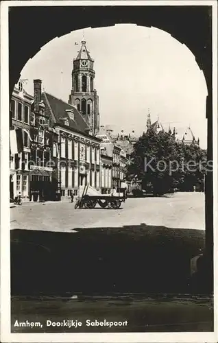 Arnhem Doorkijkje Sabelspoort Kat. Arnhem