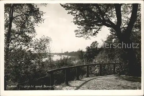 Arnhem Rijngezicht vanaf Bovenover Kat. Arnhem