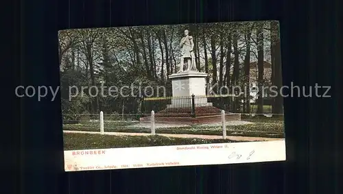 Arnhem Bronbeek Standbeeld Koning Willem II Denkmal Kat. Arnhem