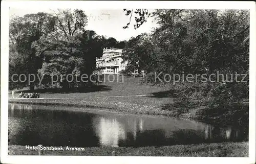 Arnhem Hotel Sonsbeek Park Weiher Kat. Arnhem