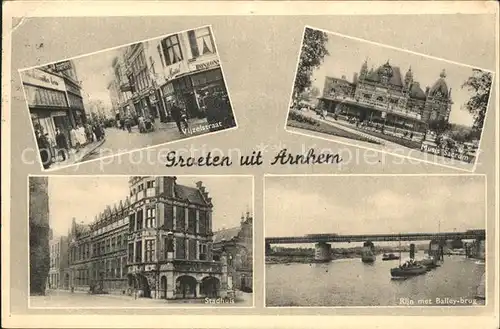 Arnhem Vijzelstraat Musis Sacrum Stadhuis Rijn Baileybrug Kat. Arnhem