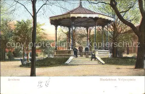 Arnhem Muziektent Velperplein Musikpavillon Kat. Arnhem