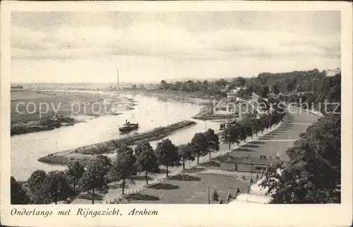 Arnhem Onderlangs met Rijngezicht Rheinpanorama Kat. Arnhem