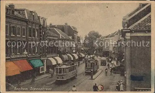 Arnhem Steenstraat Strassenbahn Kat. Arnhem