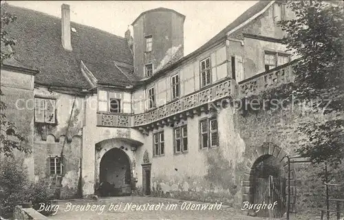 Neustadt Odenwald Burg Breuburg Burghof Kat. Breuberg
