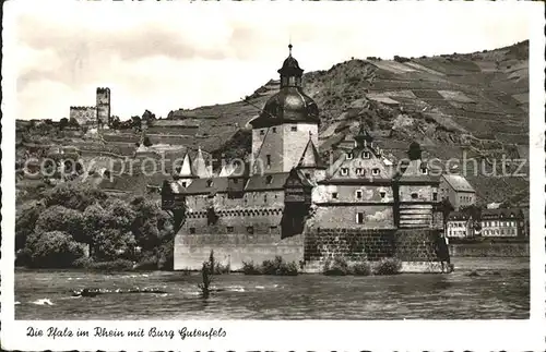 Ruedesheim Rhein Pfalz im Rhein Burg Gutenfels Kat. Ruedesheim am Rhein