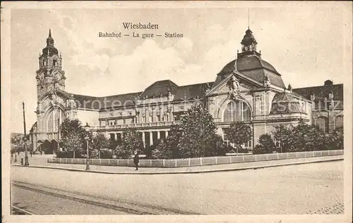 Wiesbaden Bahnhof  Kat. Wiesbaden