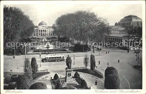 Wiesbaden Kurhaus mit Staatstheatre Kat. Wiesbaden