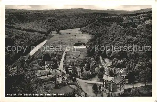 Burg Wupper Blick vom Schloss  Kat. Solingen