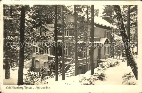 Waldbaerenburg Sonnenhoehe Kat. Altenberg