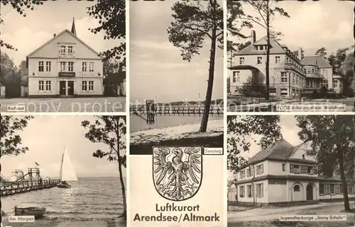 Arendsee Altmark Erholungsheim Waldheim Jugendherberge Kat. Arendsee