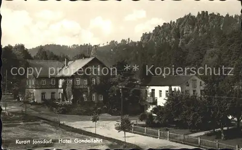 Jonsdorf Hotel Gondelfahrt Kat. Kurort Jonsdorf