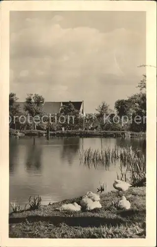 Querfurt Dorfpartie am Teich Kat. Querfurt