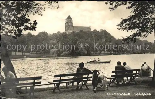 Karl Marx Stadt Schlossteich Kat. Chemnitz