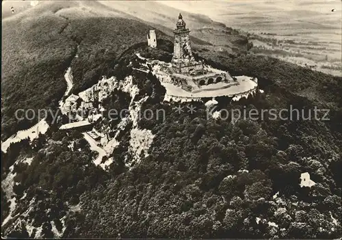 Kyffhaeuser Fliegeraufnahme Denkmal Kat. Bad Frankenhausen