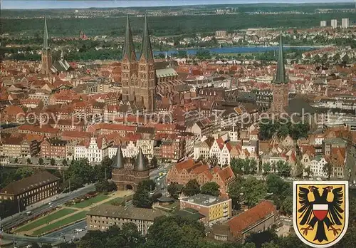 Luebeck Fliegeraufnahme Kat. Luebeck