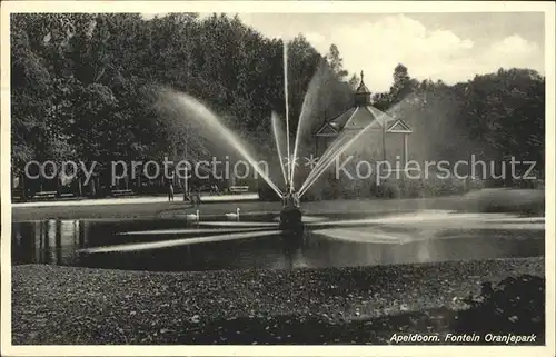 Apeldoorn Fontein Oranjepark Kat. Apeldoorn