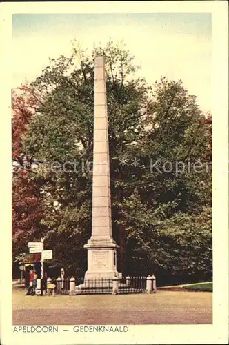 Apeldoorn Gedenknaald Kat. Apeldoorn