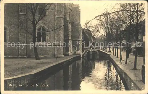 Delft N. Kerk Bruecke Kat. Delft