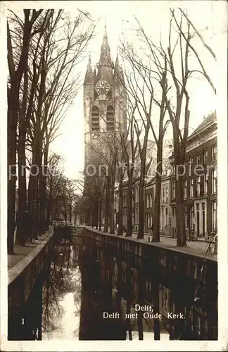 Delft met Oude Kerk Kat. Delft