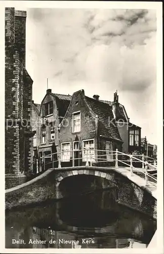 Delft Achter de Nieuwe Kerk Kat. Delft