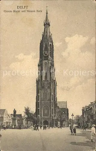 Delft Nieuwe Kerk Markt Kat. Delft