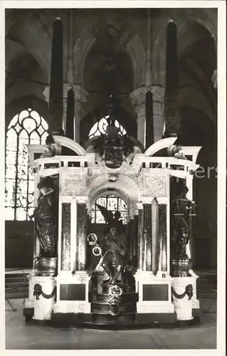 Delft Monument Prins Willem van Oranje Nieuwe Kerk Kat. Delft