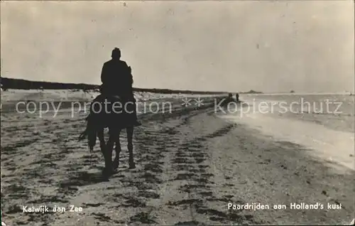 Katwijk Reiter mit Pferd Kat. Katwijk