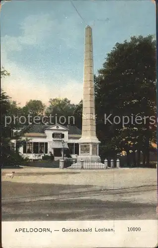 Apeldoorn Gedenknaald Loolaan Kat. Apeldoorn