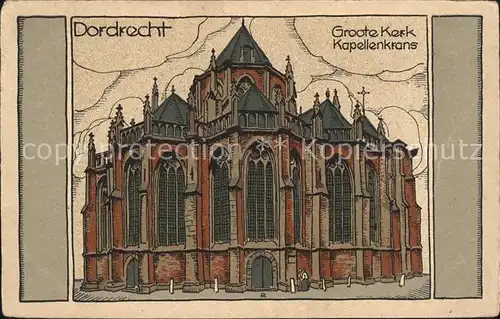 Dordrecht Kerk Kapellenkrans Kat. Dordrecht