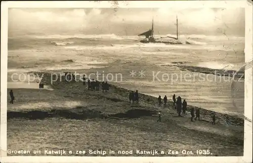 Katwijk Schip nood  Kat. Katwijk