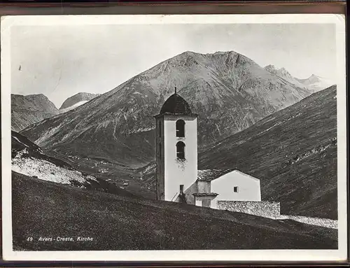 Cresta Avers Kirche / Cresta Avers /Bz. Hinterrhein