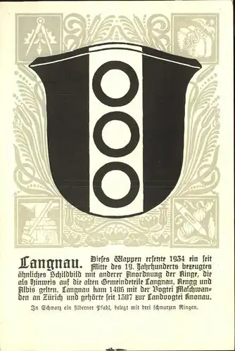 Langnau Emmental Wappen / Langnau Emmental /Bz. Signau