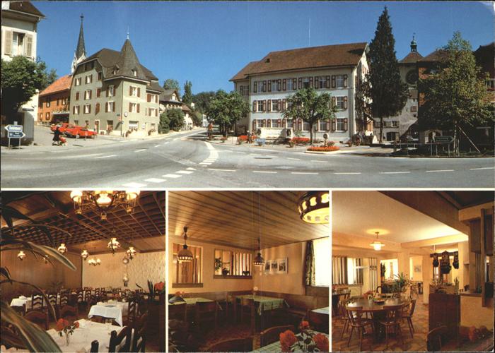 Laufen BL Restaurant Central Dorfstrasse Kirchturm / Laufen /Bz. Laufen