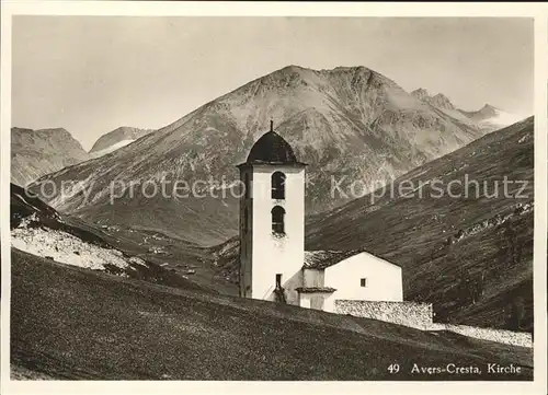 Cresta Avers Kirche / Cresta Avers /Bz. Hinterrhein